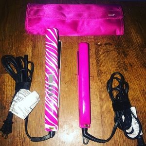 Chi titanium 1” straightener with travel size iron